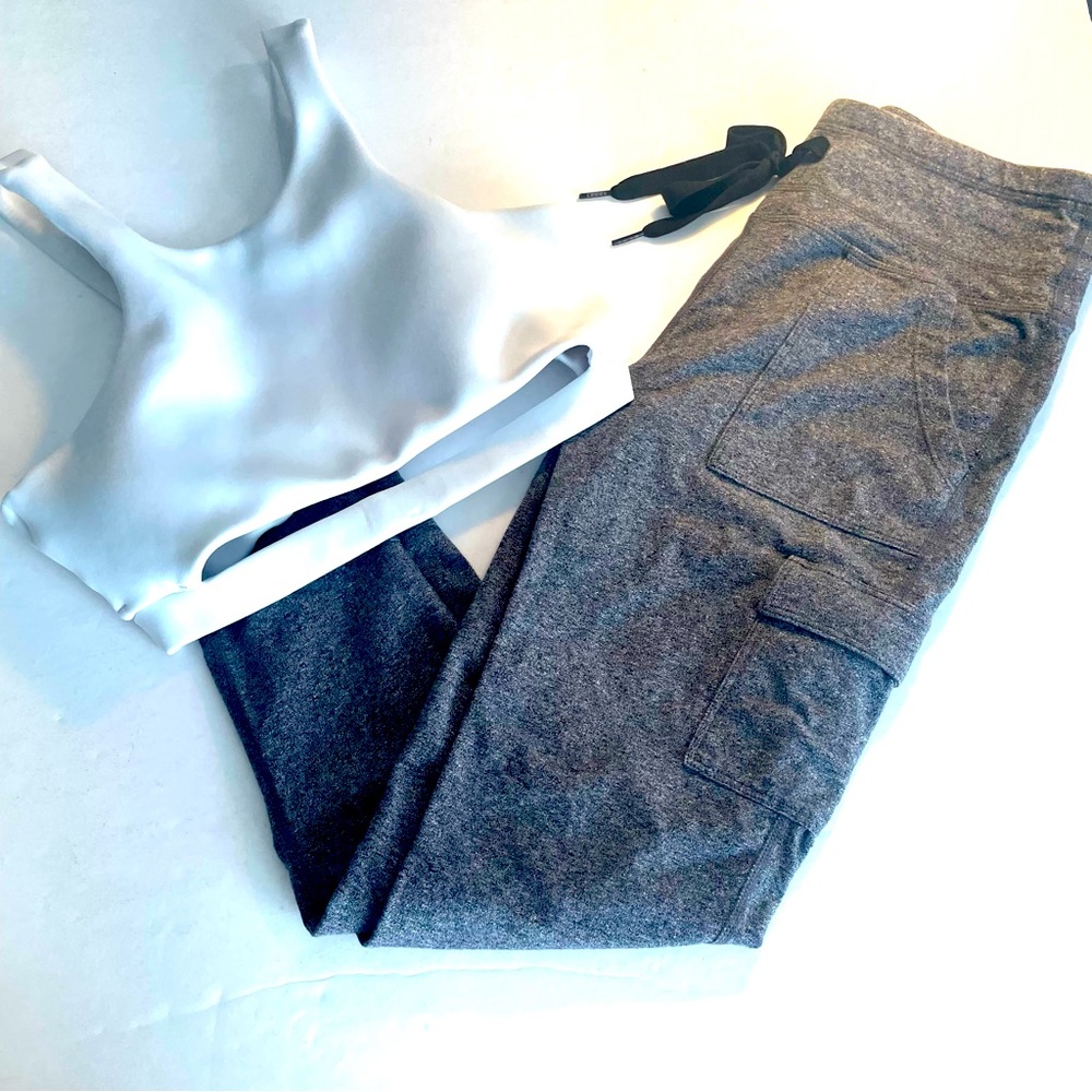 DKNY draw string leggings. M